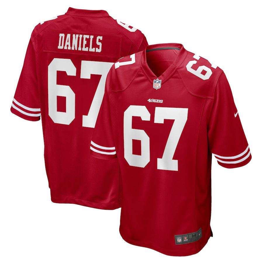 Men San Francisco 49ers #67 Darrion Daniels Nike Scarlet Player Game NFL Jersey->san francisco 49ers->NFL Jersey